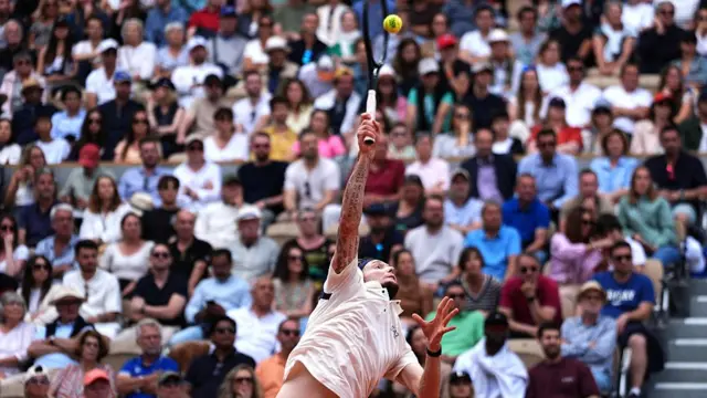 Alexander Bublik serves