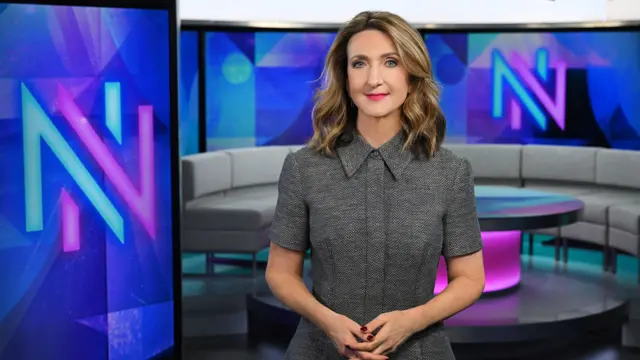 Victoria Derbyshire in the Newsnight studio