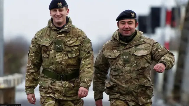 Two British soldiers