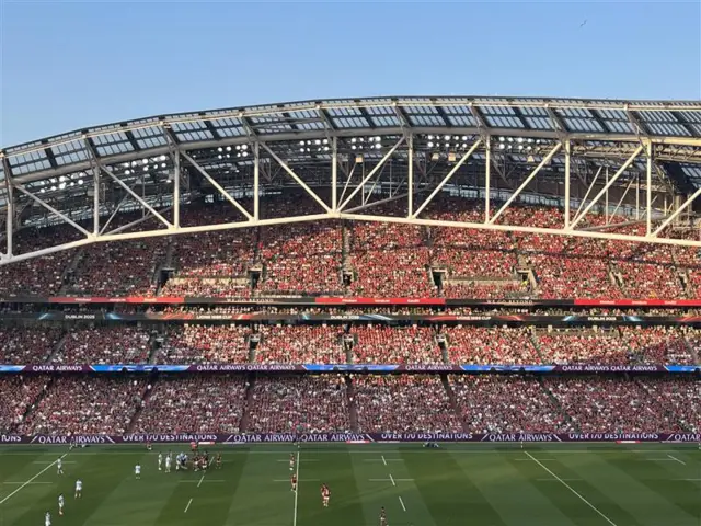 A view of the Aviva Stadium