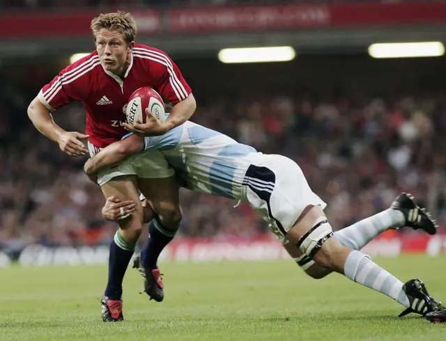 Jonny Wilkinson in action against Argentina