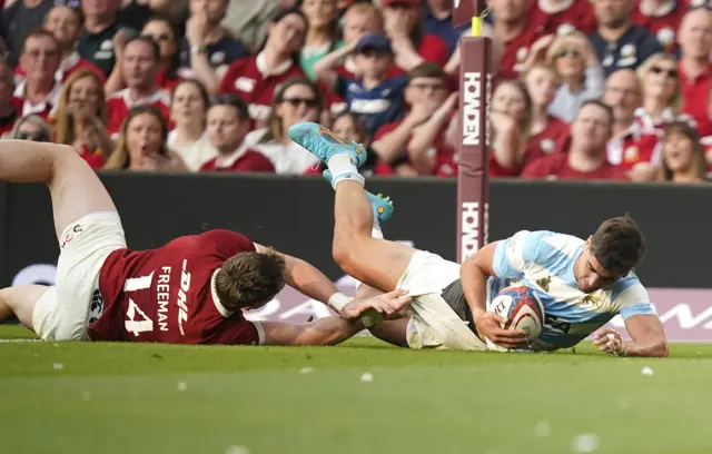 Argentina score first try