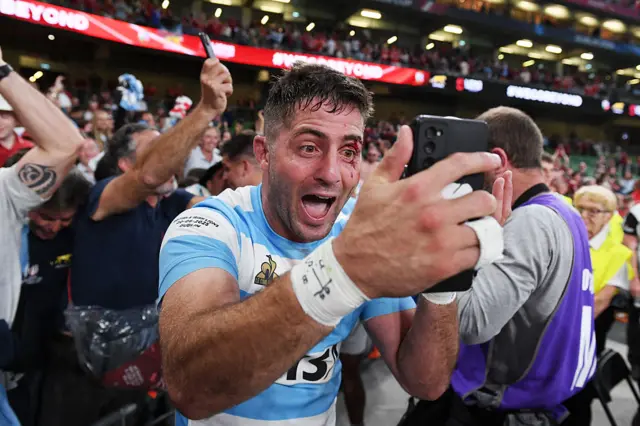 Santiago Cordero of Argentina celebrates