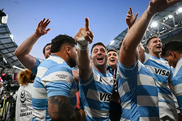 Santiago Cordero of Argentina celebrates