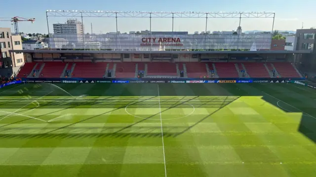 A picture of Trnava's stadium