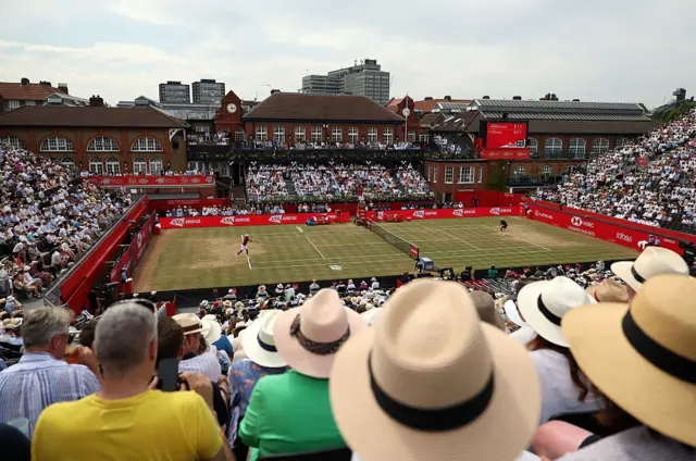People watching tennis at Queen's Club