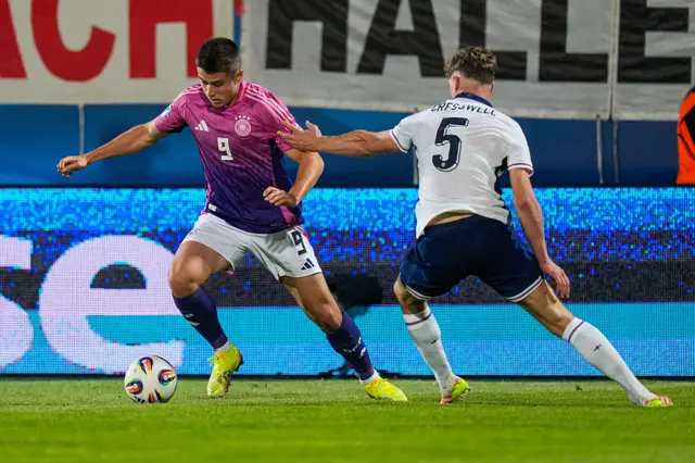 England defender Charlie Cresswell against Germany