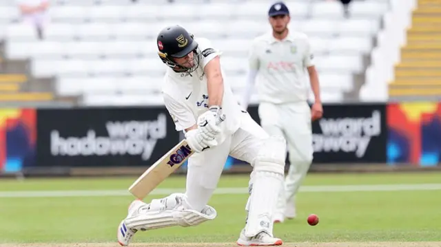 James Coles batting for Sussex at Durham