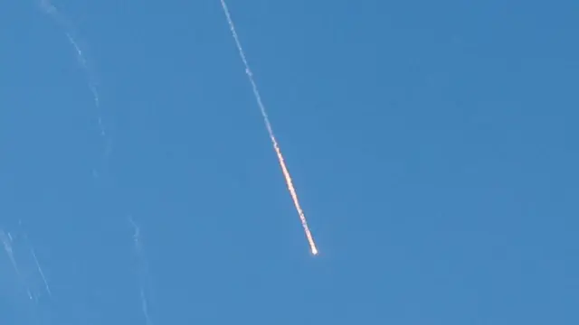 Missiles launched from Iran towards Israel