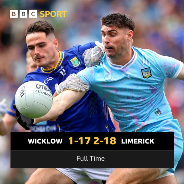 FT: Wicklow 1-17 Limerick 2-18