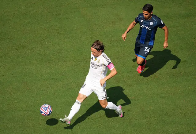Luka Modric in action for Real Madrid