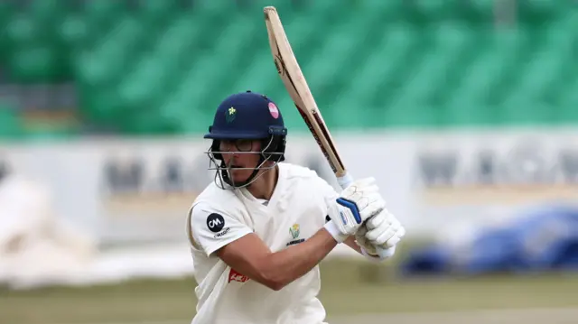 Asa Tribe in his way to a century for Glamorgan