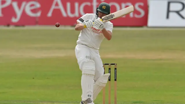 Ben Slater bats for Nottinghamshire