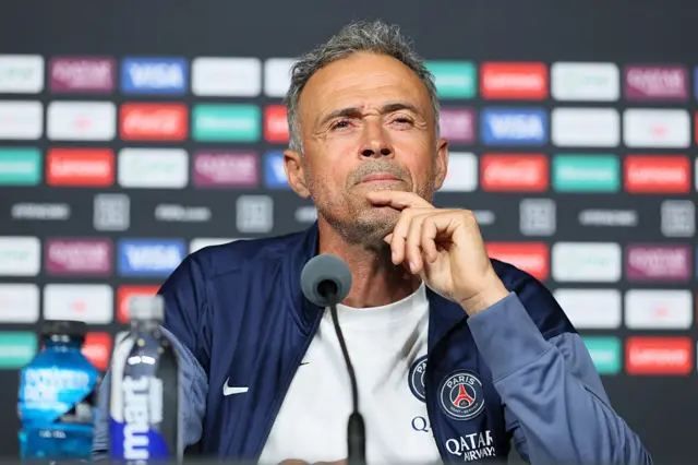 PSG boss Luis Enrique at his news conference
