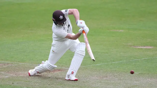 Dom Sibley batting for Surrey