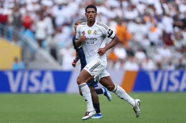 Jude Bellingham playing for Real Madrid against Pachuca