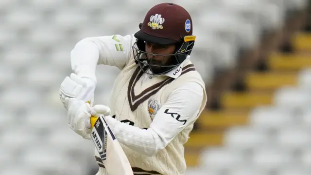 Ryan Patel batting for Surrey