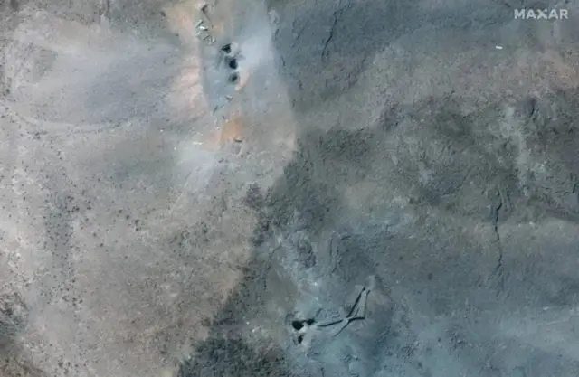 Satellite images show craters at Iran's Fordo nuclear site following US bombing