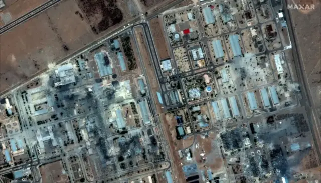 The Isfahan site, seen after the US attacks