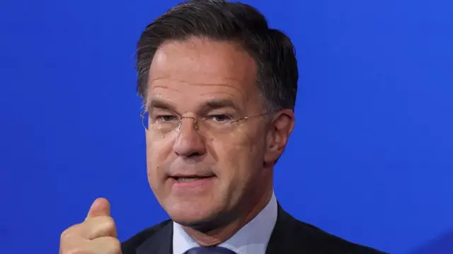 A file photo of Nato chief Mark Rutte