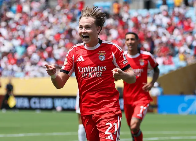 Benfica celebrate a goal