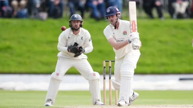 Ashton Turner batting for Lancashire against Kent