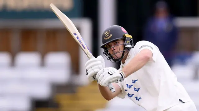 James Coles batting for Sussex at Durham