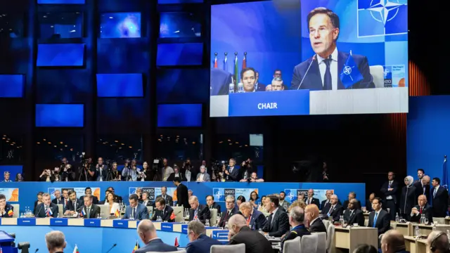 Members sitting in for the Nato conference in June 2025