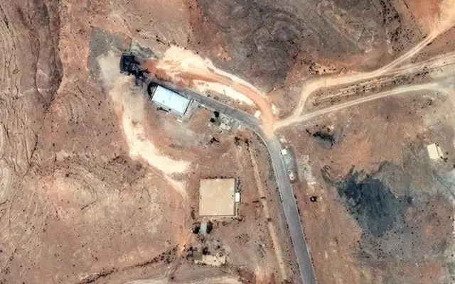Satellite imagery shows a damaged site at an Iranian nuclear facility