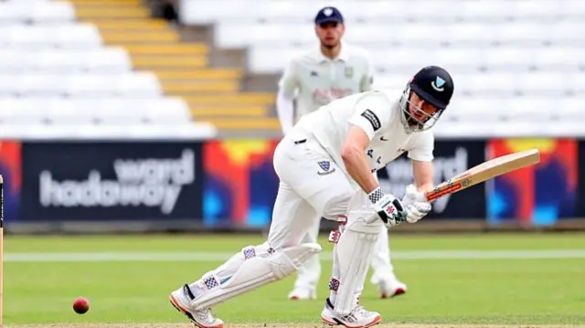 John Simpson batting for Sussex at Durham