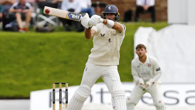 Grant Stewart batting for Kent against Lancashire
