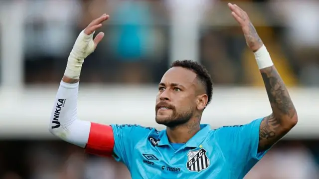 Neymar of Santos