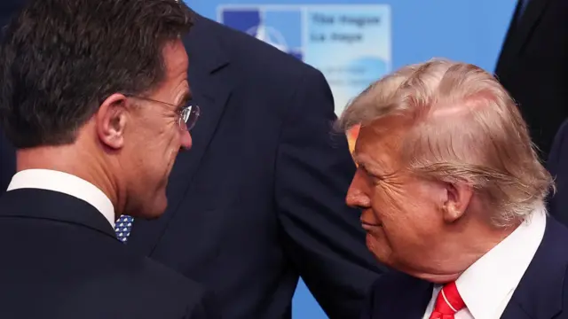 Trump and Rutte at the Nato summit
