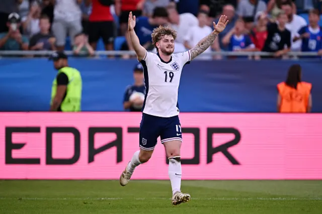 Harvey Elliott of England celebrates