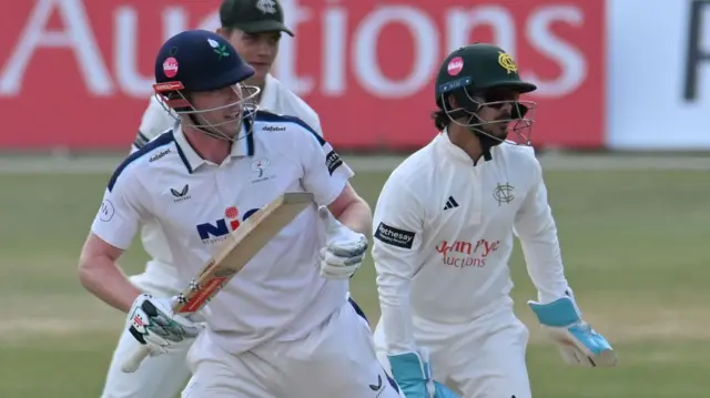 Matt Revis batting for Yorkshire