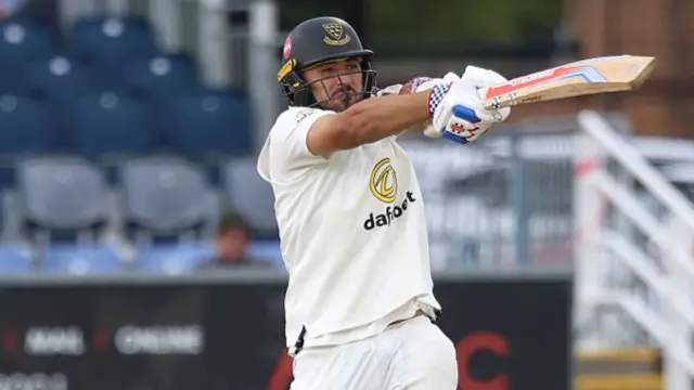 Danial Ibrahim batting for Sussex at Durham