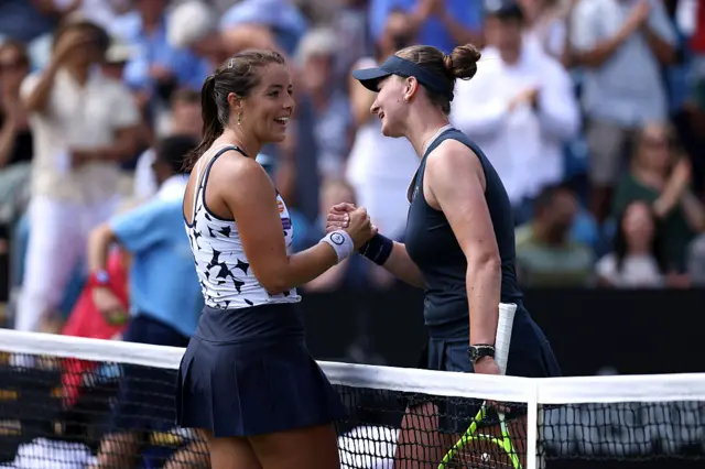 Jodie Burrage and Barbora Krejcikova