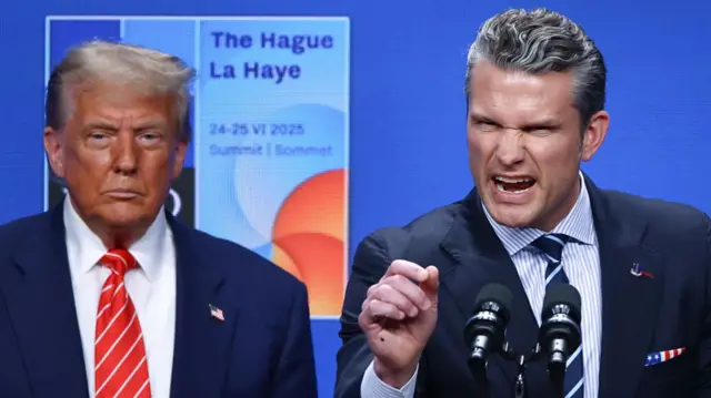 Donald Trump and Pete Hegseth