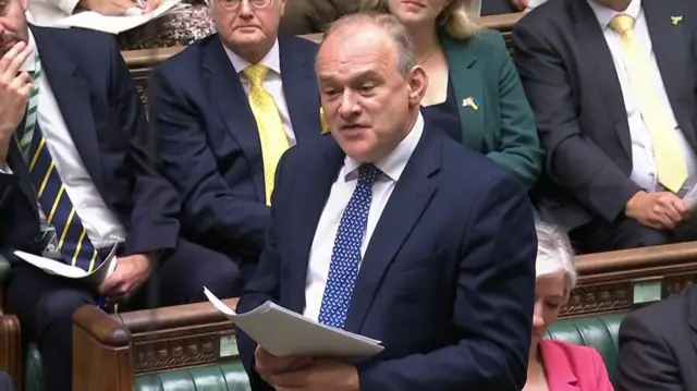 Liberal Democrat leader Sir Ed Davey