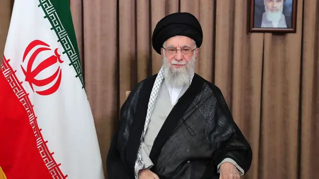 Khamenei sitting down