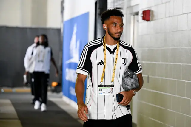Lloyd Kelly of Juventus arrives
