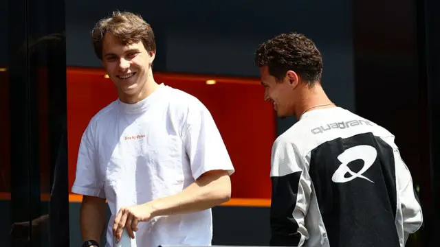 McLaren's Lando Norris and Oscar Piastri