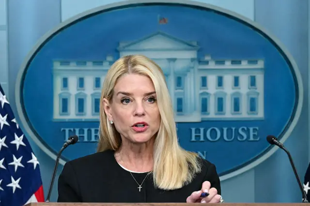 Woman at podium