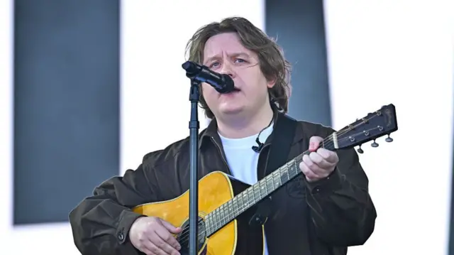 Lewis Capaldi on stage