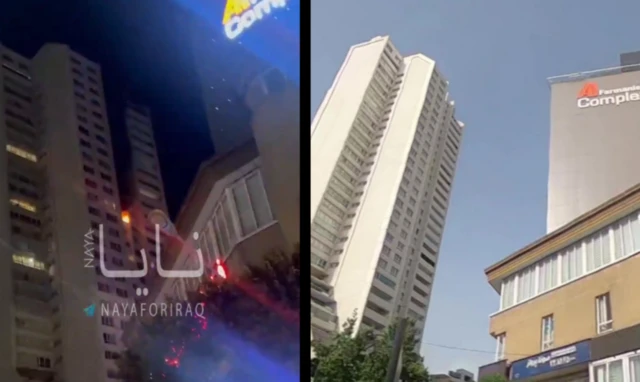 Still from footage and Google StreetView at the location