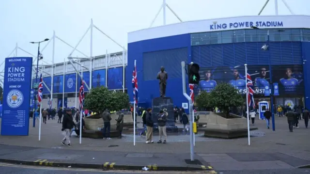 General view outside the King Power Stadium before Leicester City's Premier League match against Arsenal