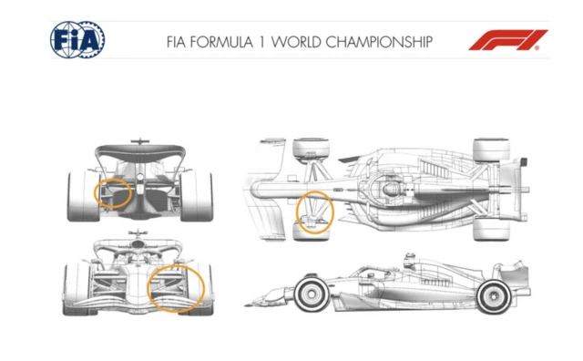A graphic to show McLaren's upgrades for Austria