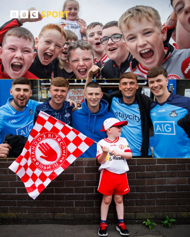 Fans arrive at Croke Park for Tyrone v Dublin