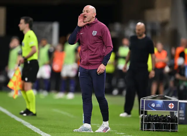 Carsley shouts to his players