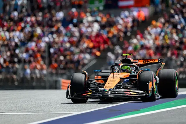 Lando Norris at the Austrian Grand Prix